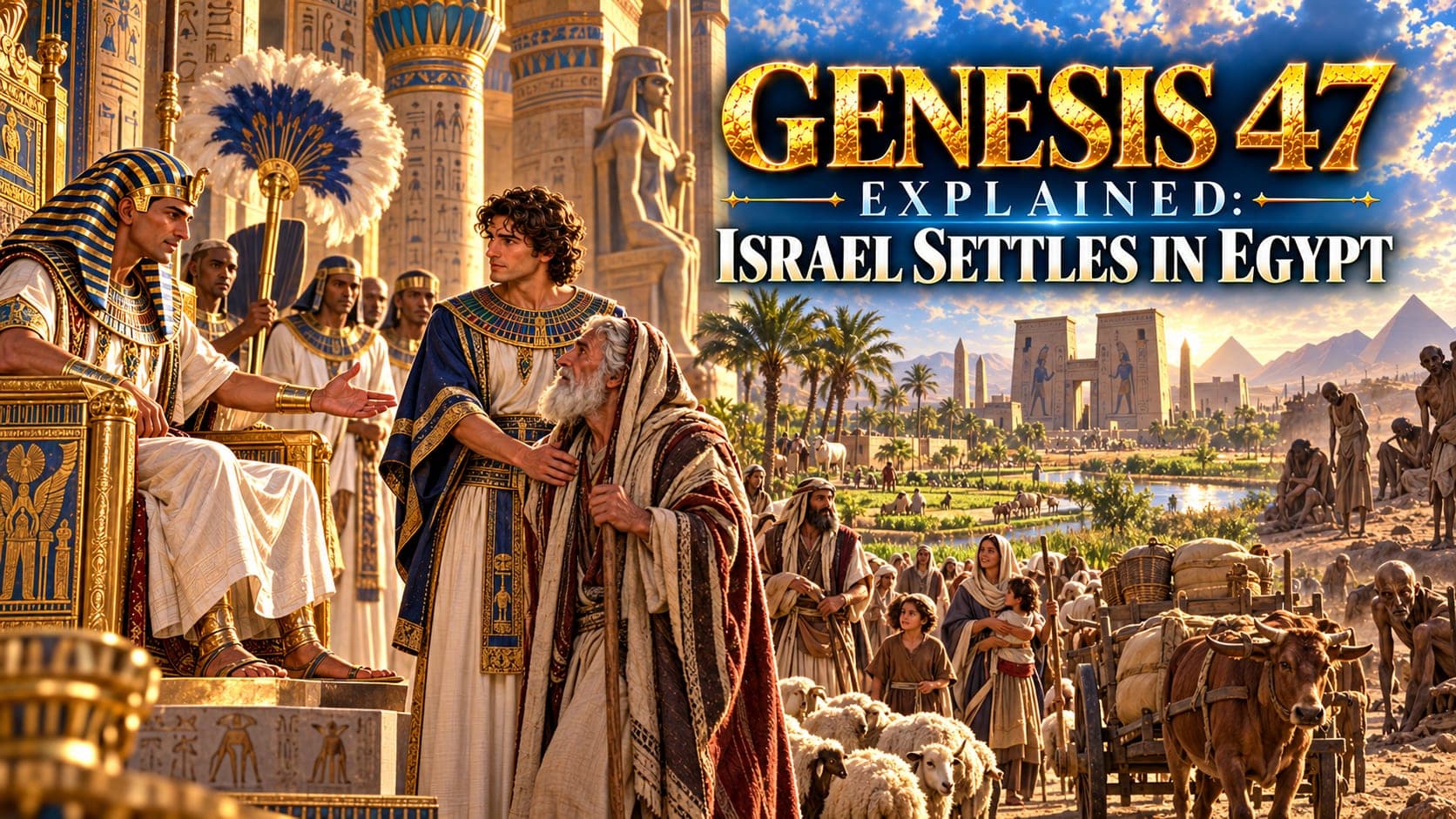Genesis 47 Explained: Jacob Settles in Goshen and Joseph Feeds Egypt