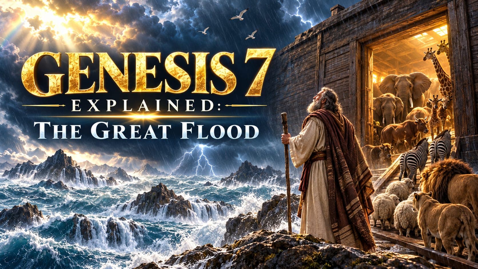 Genesis 7 Explained: The Flood Begins and the Ark Door Shuts banner