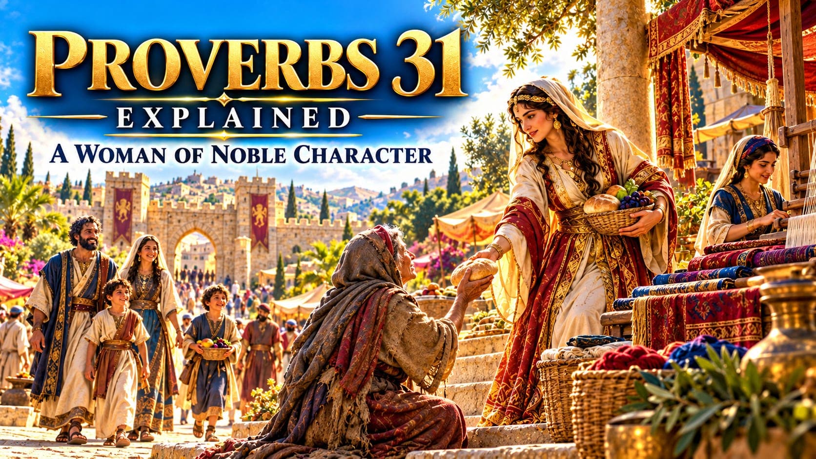 Proverbs 31 Explained: King Lemuel and the Virtuous Woman banner