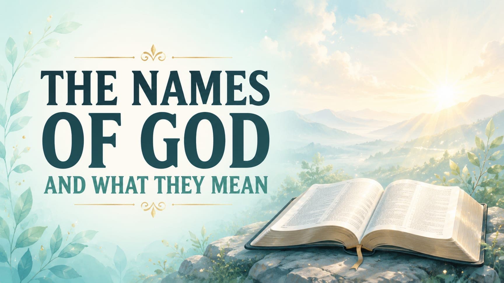 The Names of God and What They Mean