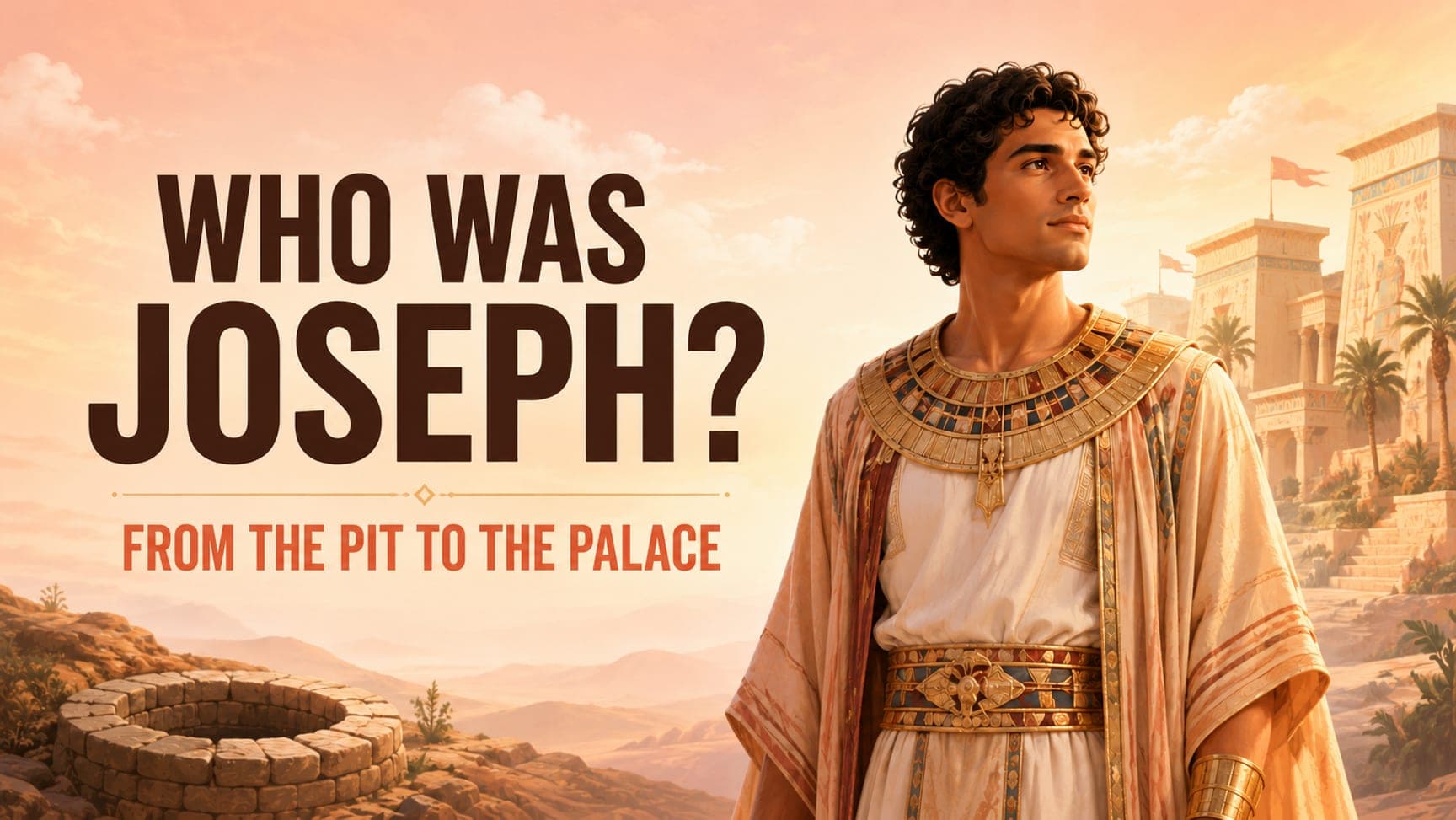 Who Was Joseph? From the Pit to the Palace banner