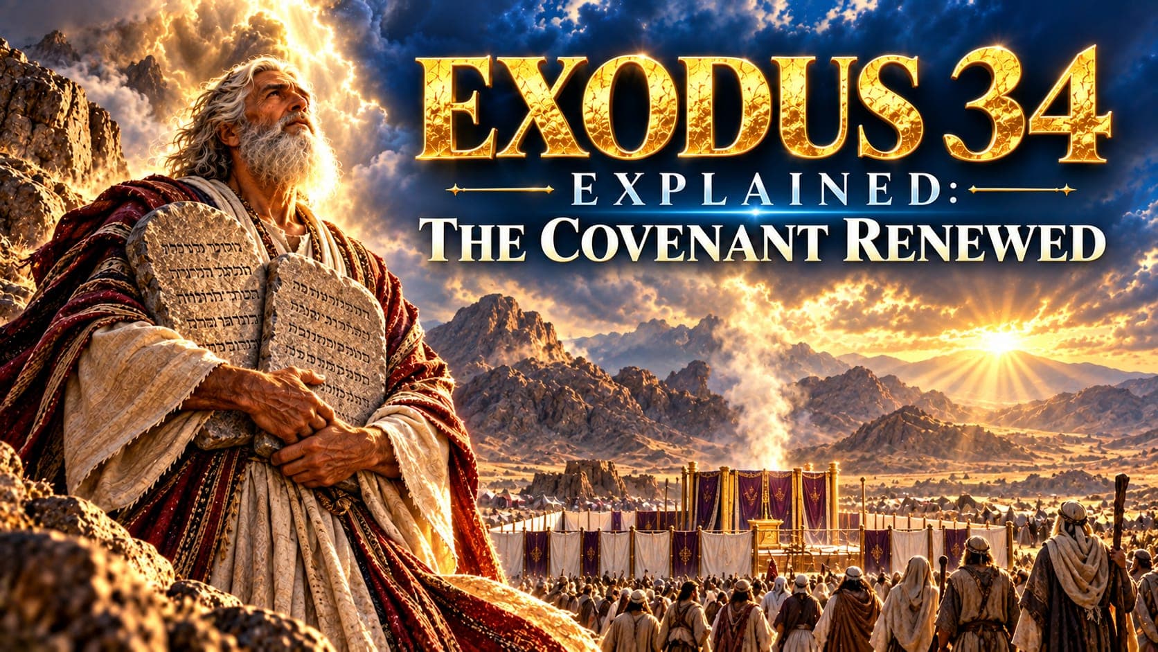 Exodus 34 Explained: God Proclaims His Name and Moses' Shining Face banner