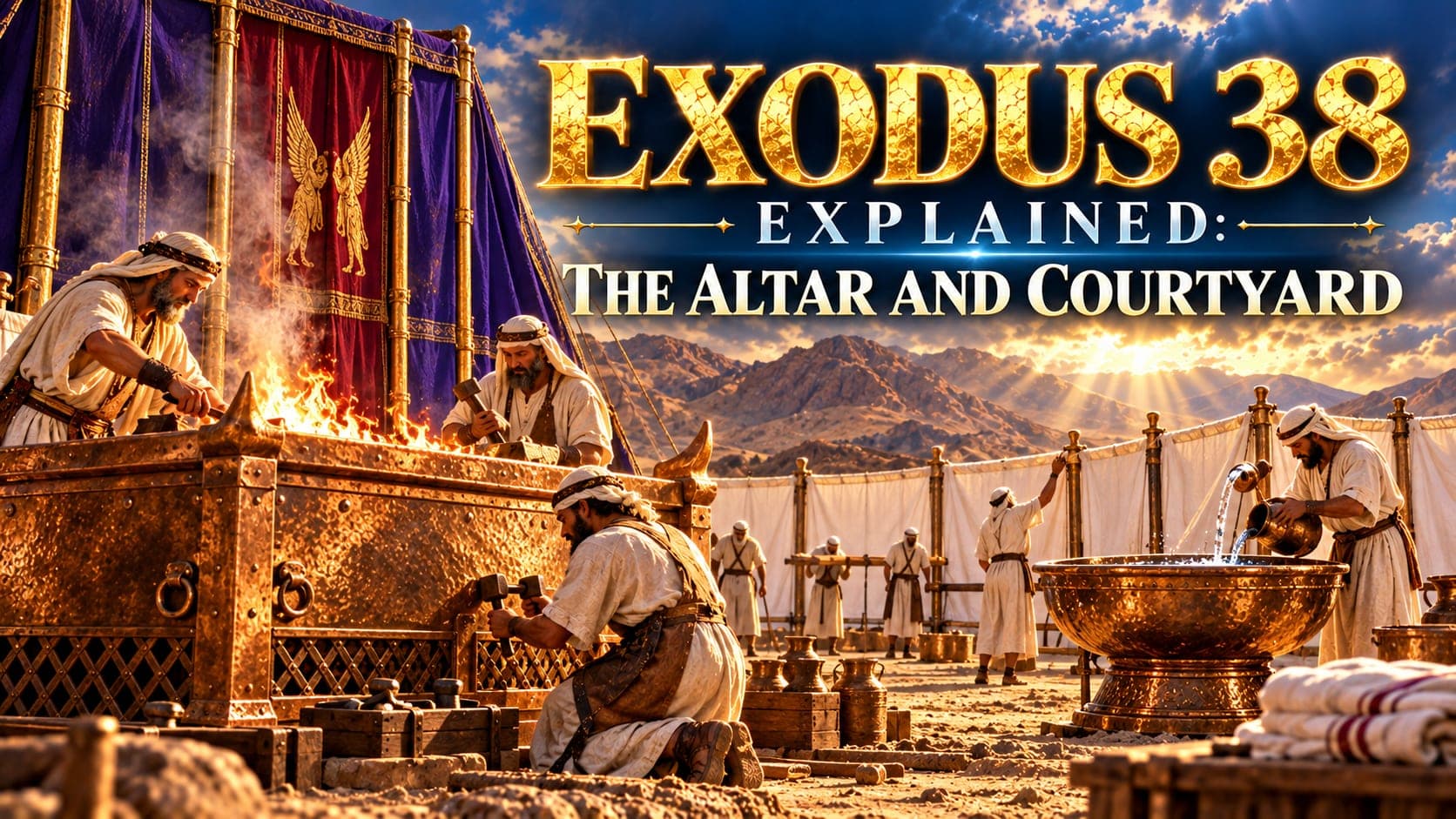 Exodus 38 Explained: The Bronze Altar, the Laver, and the Final Count of Gold