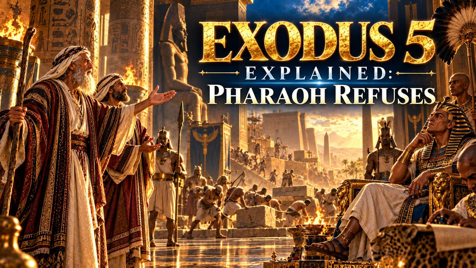 Exodus 5 Explained: Pharaoh's Refusal and Bricks Without Straw banner