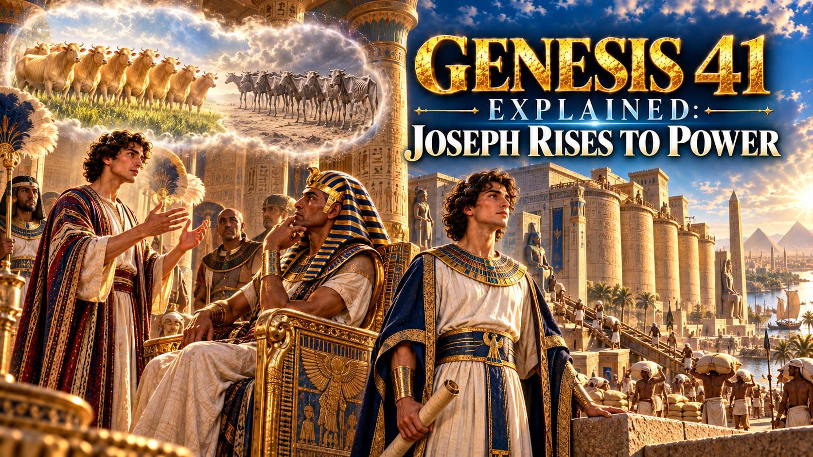 Genesis 41 Explained: Pharaoh's Dreams and Joseph's Rise to Power banner