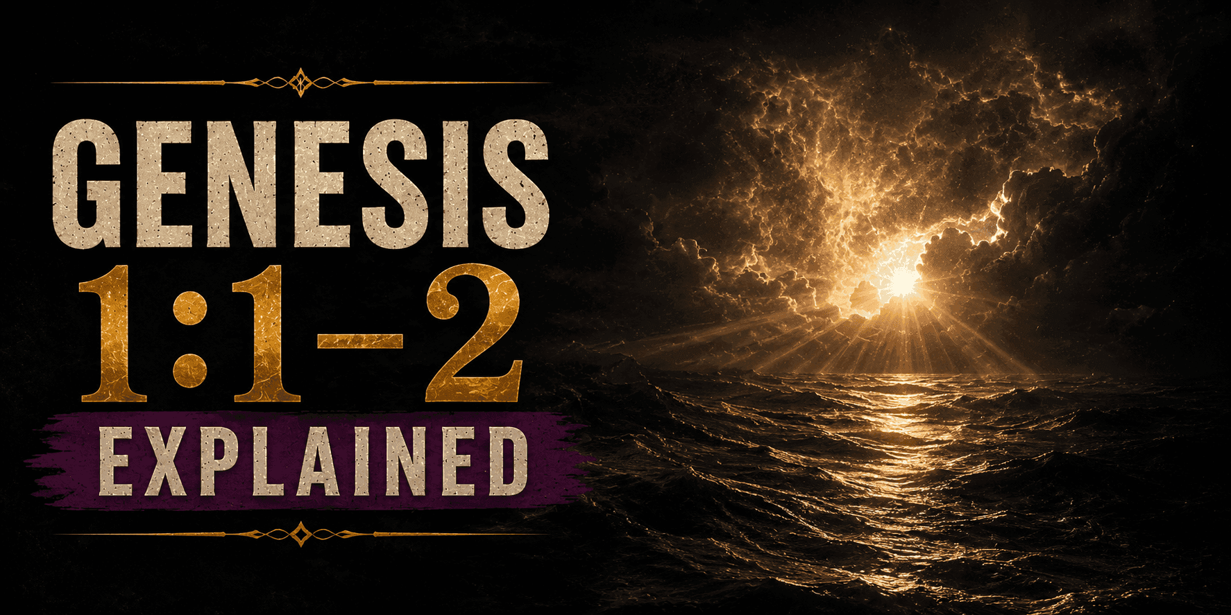 Genesis 1:1-2 Explained banner