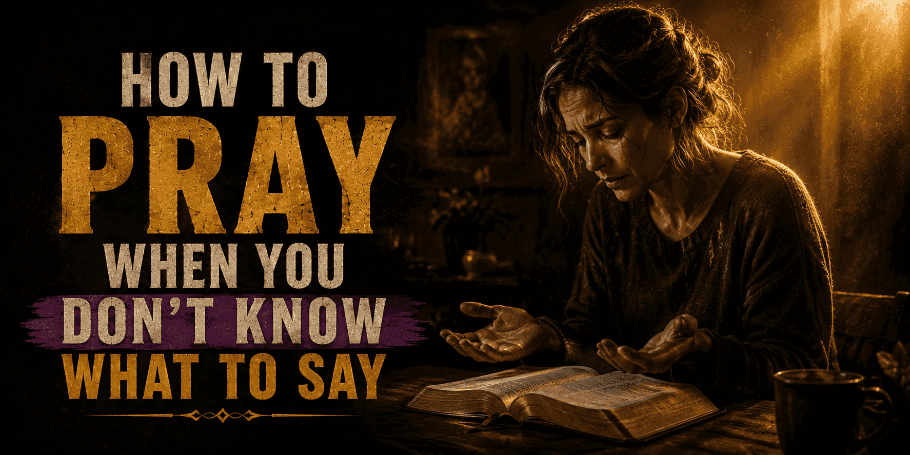 How to Pray When You Don't Know What to Say banner
