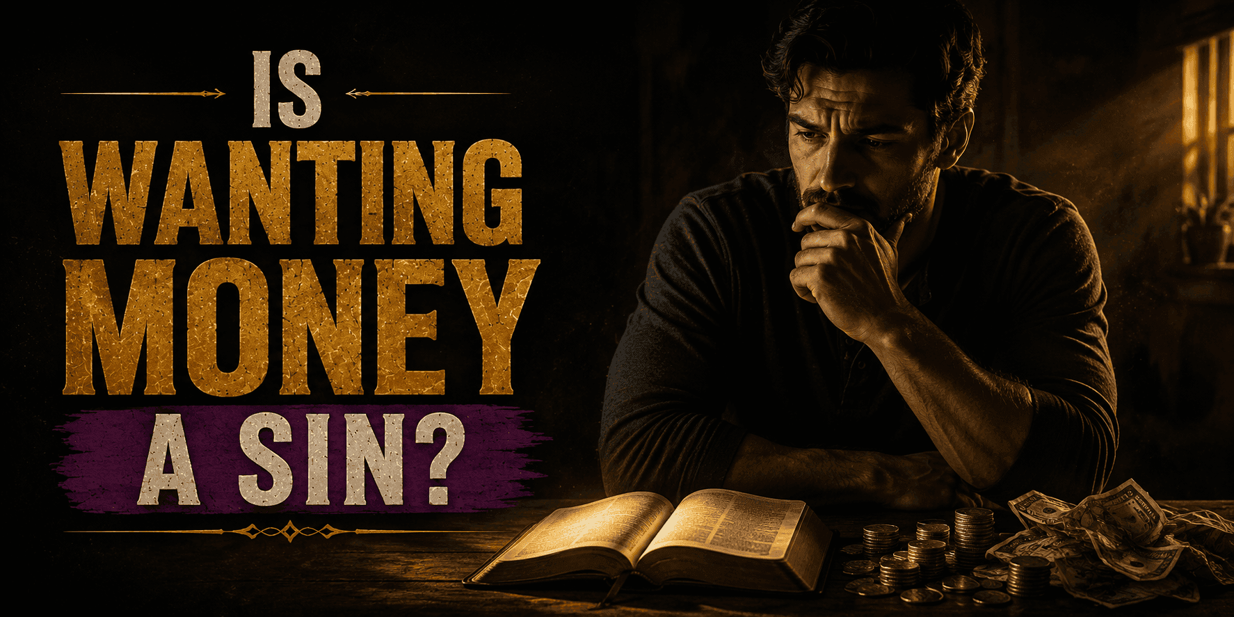 Is Wanting Money a Sin? banner